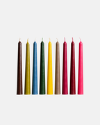 Five Bees Yard Colourful Beeswax Dinner Candles