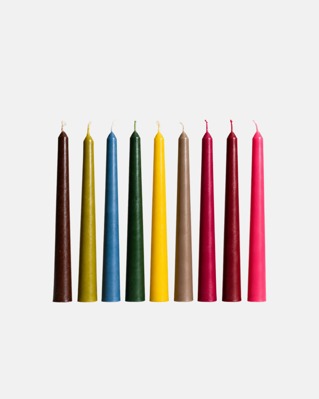 Five Bees Yard Colourful Beeswax Dinner Candles