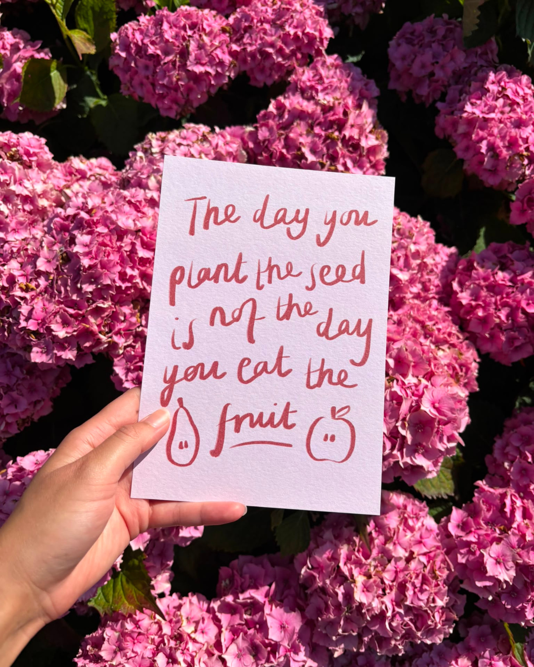 Kira Bolton The Day You Plant The Seed Wall Print in A5 or A4