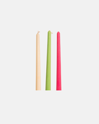 Coconut Wax Taper Candle in Various Colours