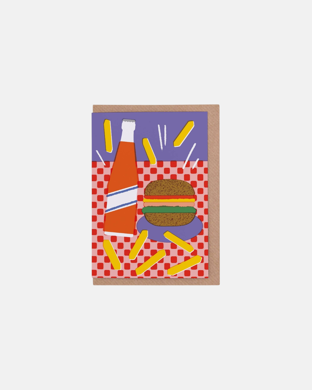 Elena Boils Burger & Fries Greeting Card
