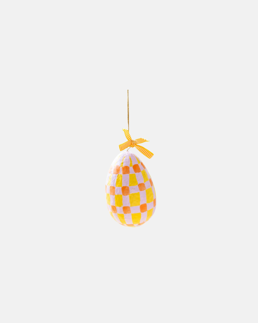 Talking Tables Easter Hanging Egg Decoration in Orange and Yellow