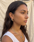 Big Metal London Mafalda Two Tone Earrings in Gold or Silver