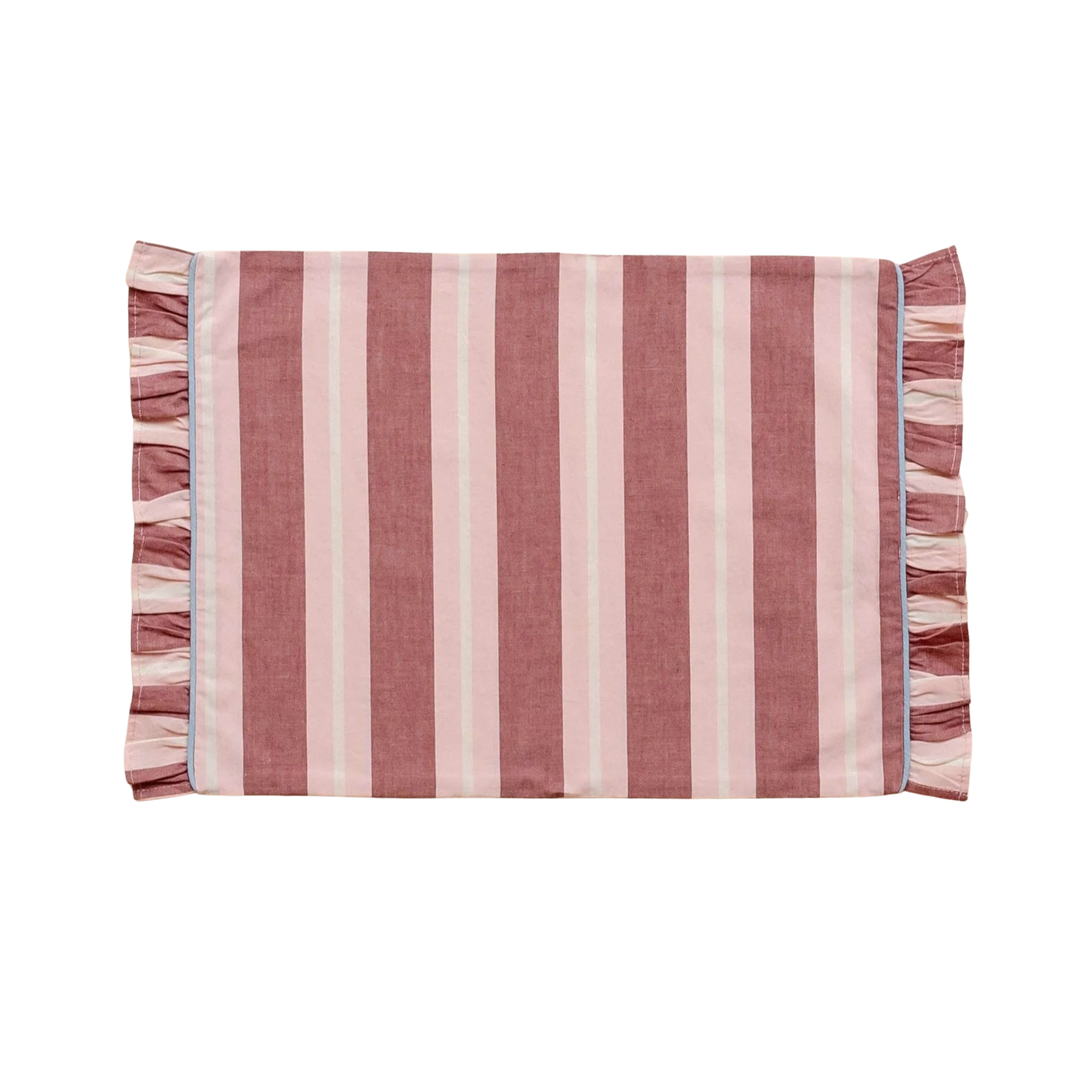 TBCo Cotton Placemats Set of 2 in Red Stripe