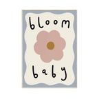 Kitty Makes Bloom Baby Wall Art Print in A4