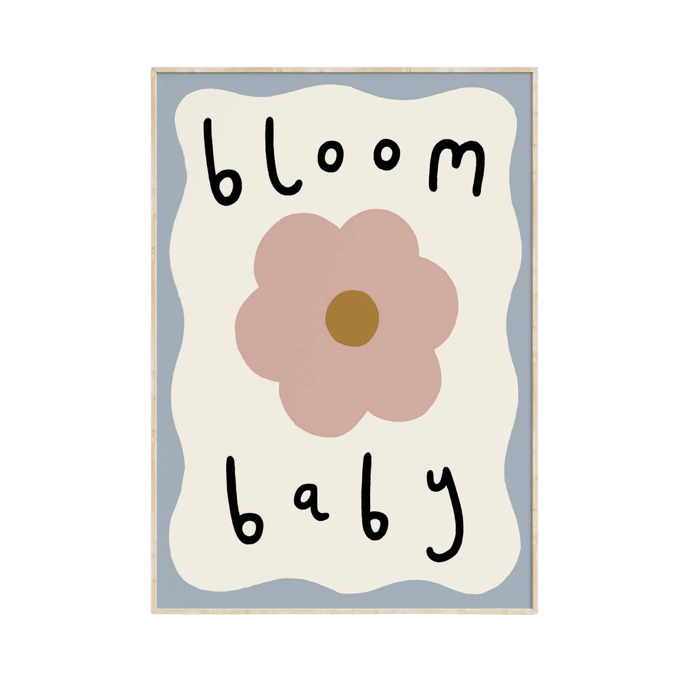 Bloom Baby A4 Wall Art Print by Kitty Makes