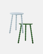 Bloomingville Salino Bobbin Circle Side Table in Blue or Green