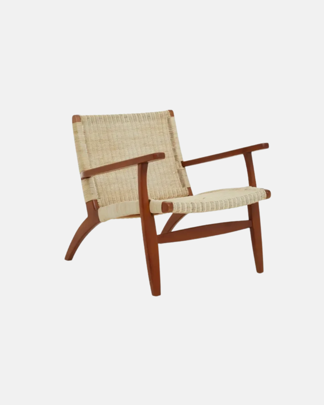 Java Woven Chair in Cream Natural Rattan