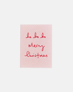 Heather Evelyn Ho Ho Ho Pink Christmas Card