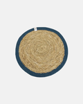Green Pioneer Natural Jute Colourful Placemat in Denim