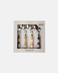 Caroline Gardner Multi-Stripe Set of 4 Teaspoons