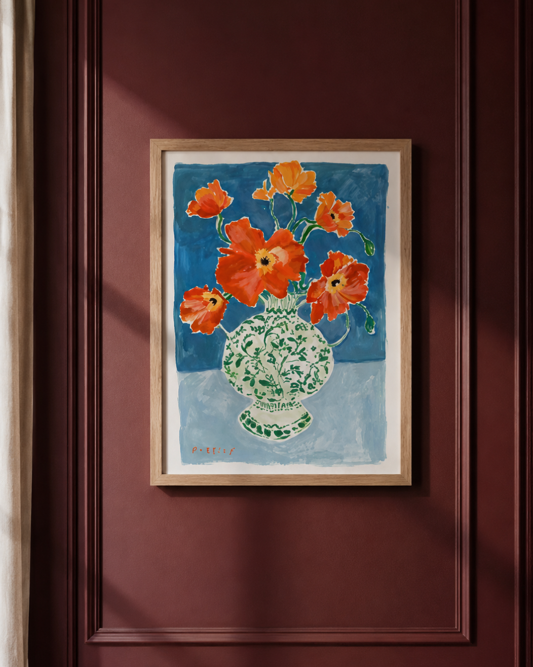 Rose Jocham Poppies Art Print in A4