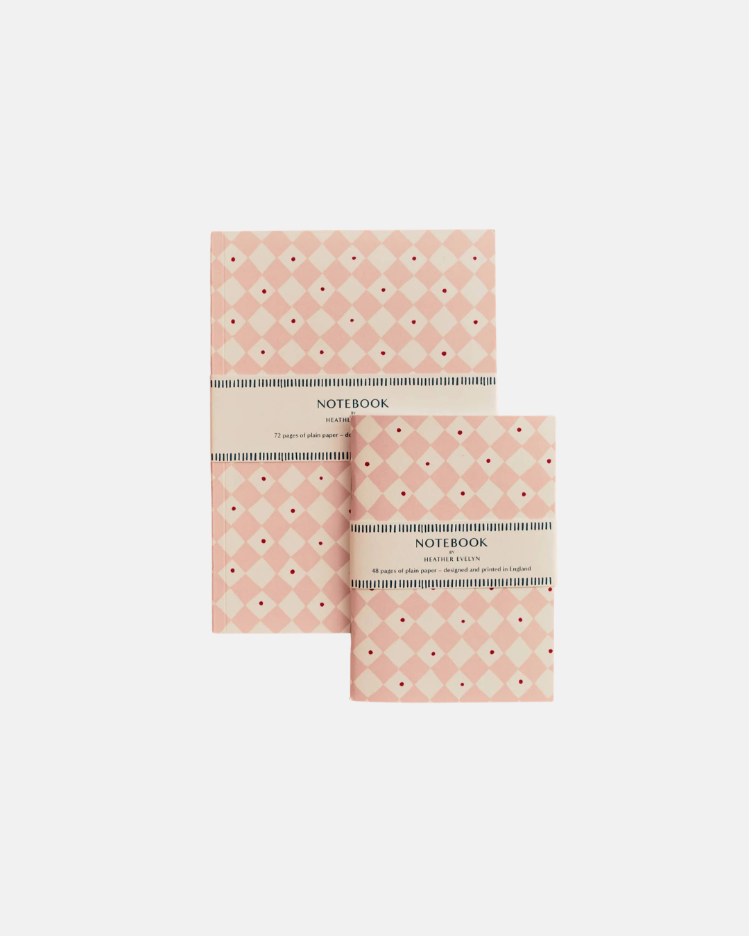 Heather Evelyn Notebook A6 in Mini Pink Diamonds