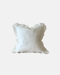 Ellenvale Ruffled Edge Hallie Cushion 53cm x 53cm in White