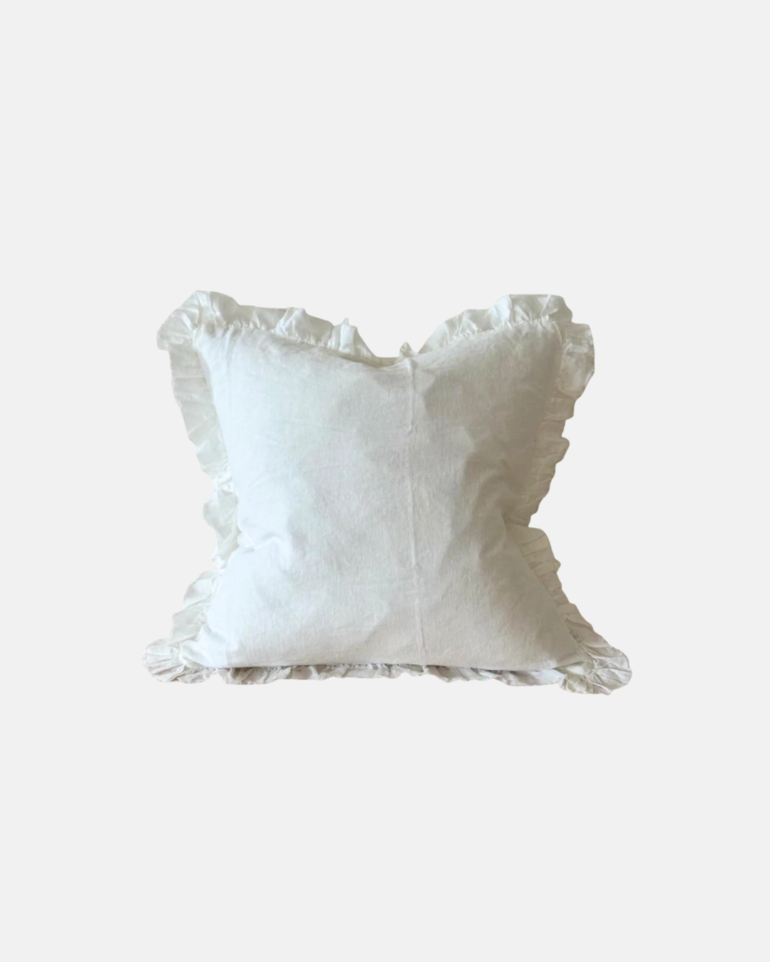 Ellenvale Ruffled Edge Hallie Cushion 53cm x 53cm in White