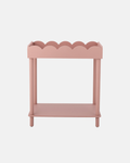 Bloomingville Isola Scalloped Edged Side Table in Pink