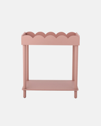 Bloomingville Isola Scalloped Edged Side Table in Pink