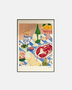 Charlie Taylor Lobster Lunch Print
