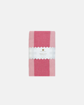 Talking Tables Striped Tablecloth 100% Cotton in Pink and Red