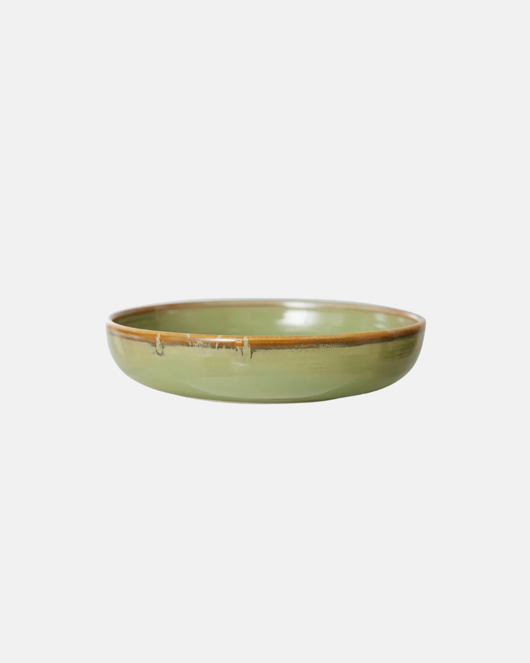 HKLIVING Chef Ceramics Deep Plate in Moss Green