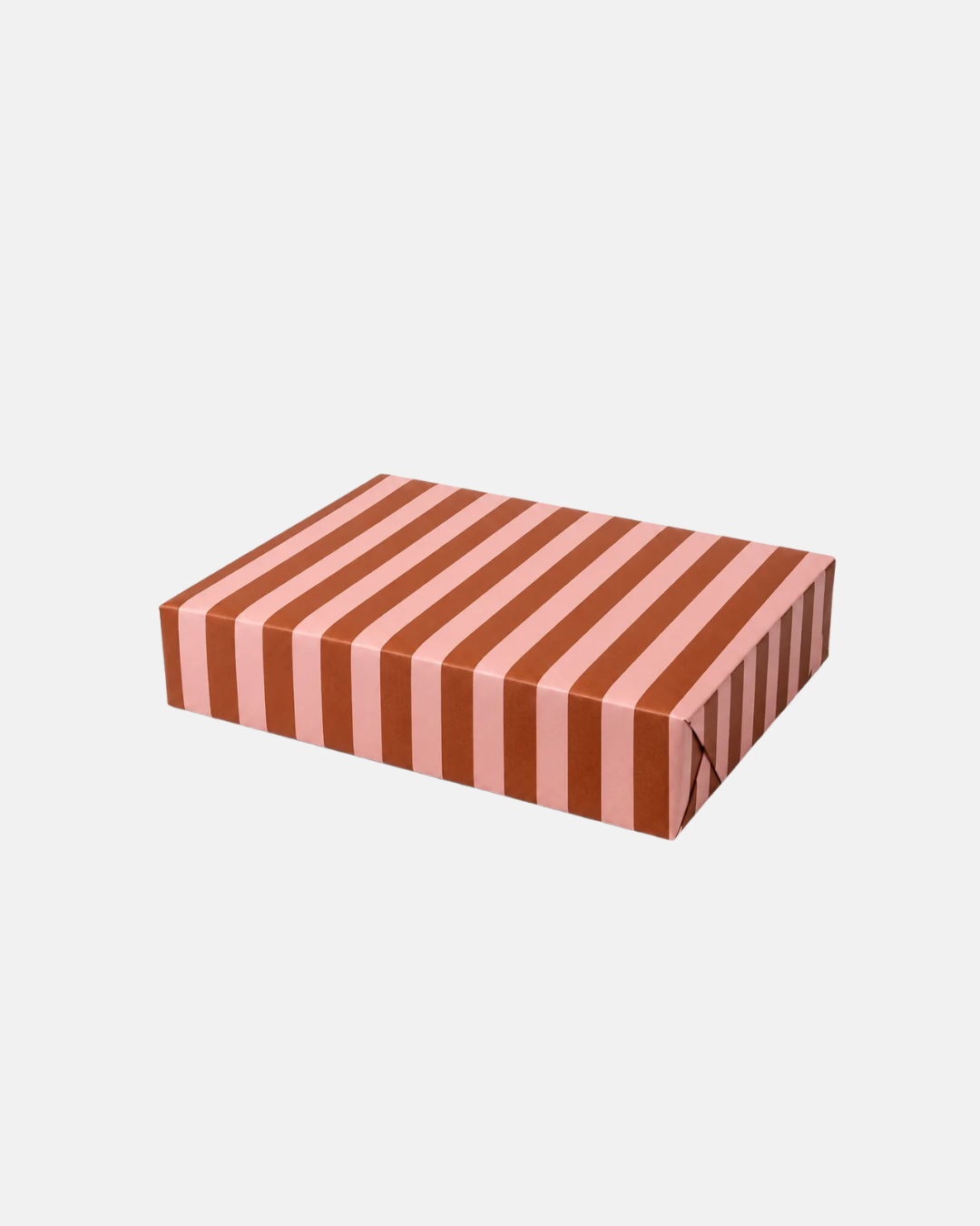 Heather Evelyn Classic Stripe Brown & Pink Gift Wrap