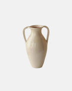 Roca Caus Traditional Hand Thrown Ceramic Vase in Cream