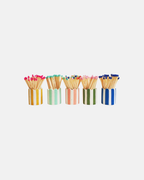 Hello Marilu Stripy Match Stick Holders in Various Colours