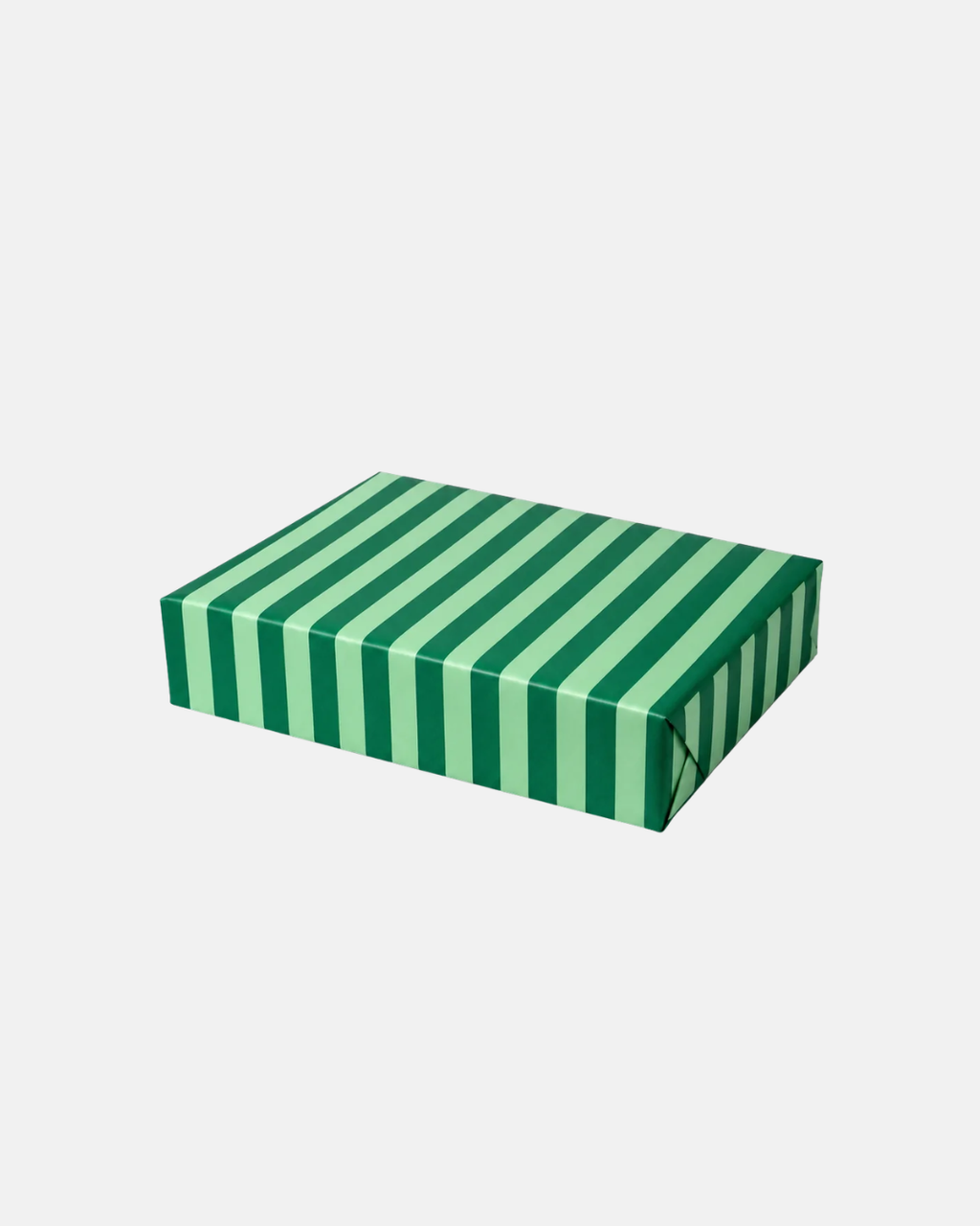 Heather Evelyn Classic Stripe Greens Gift Wrap