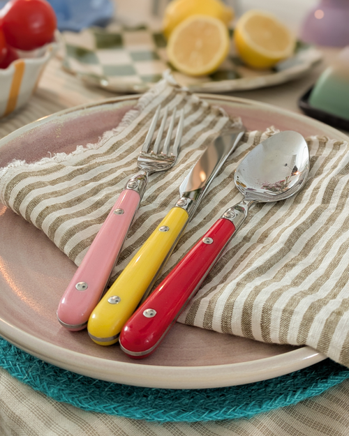 Merry and Bright Vintage Inspired Colourful Cutlery Piece
