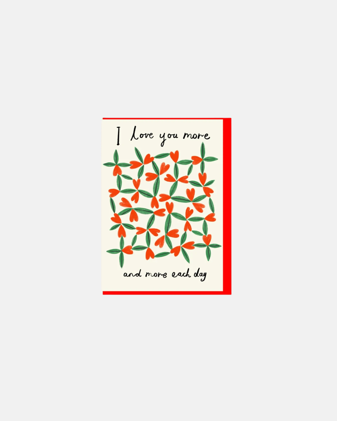 Kitty Kenda 'I love you more and more each day' Valentines Day Greeting Card