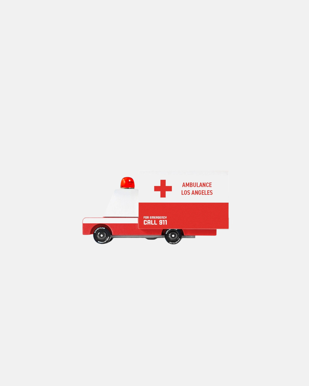 Candylab Ambulance Van Wooden Diecast Toy Car