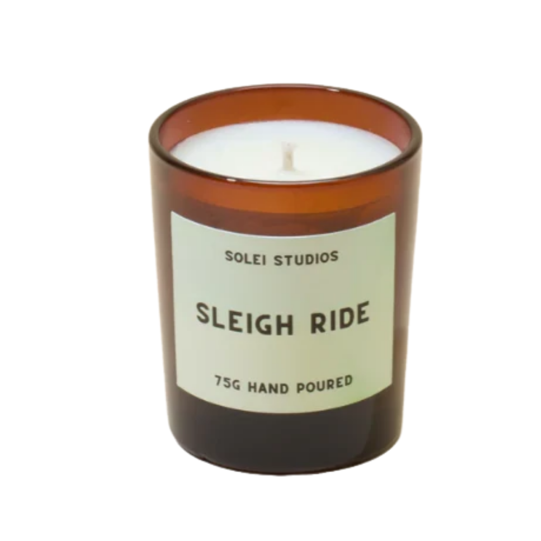 Solei Studios Sleigh Ride Winter Scented Soy Wax Candle