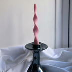 Soie London Ribbon Candle Sticks in Vanilla or Blush Pink