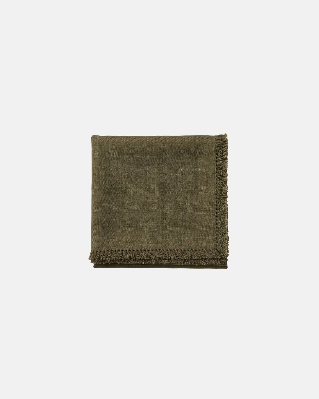 Morgan Wright Washed Muse Tablecloth in Olive