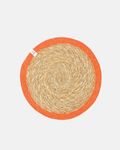 Green Pioneer Natural Jute Colourful Placemat in Orange