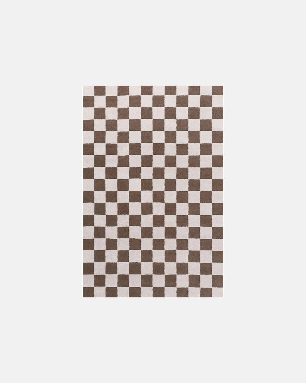 The Rugs Loft Checkerboard Brown Rug