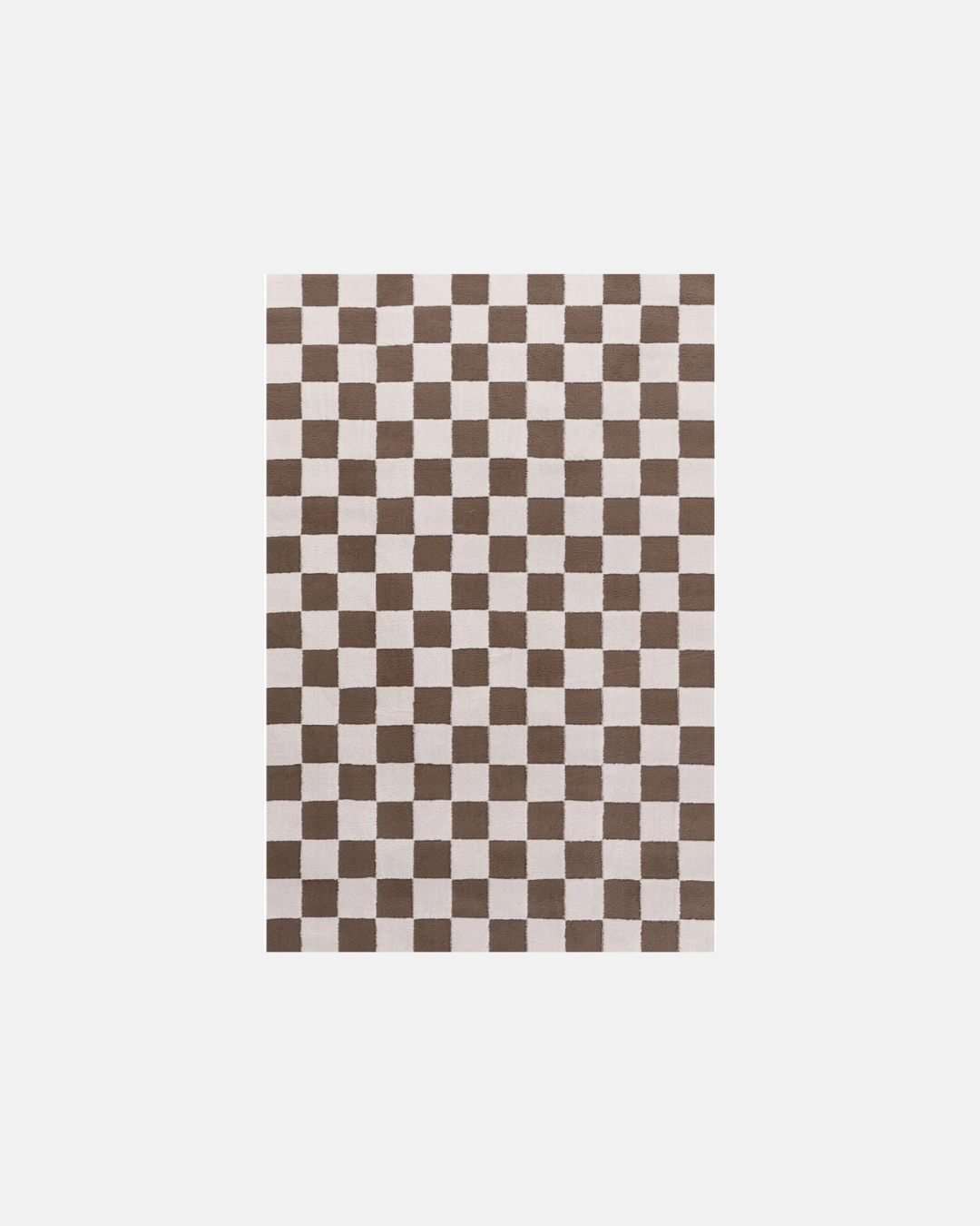 The Rugs Loft Checkerboard Brown Rug