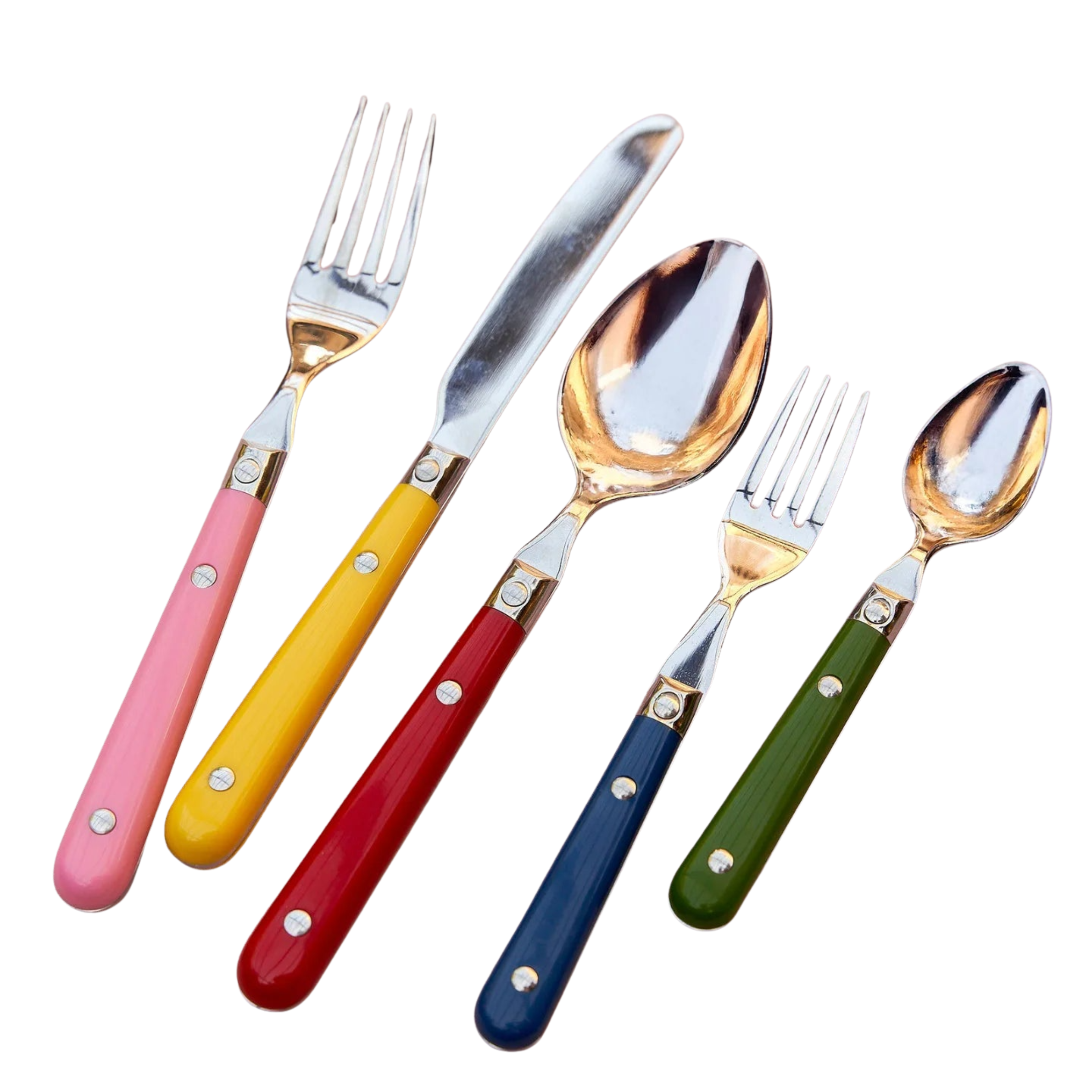 Merry and Bright Vintage Inspired Colourful Cutlery Individual