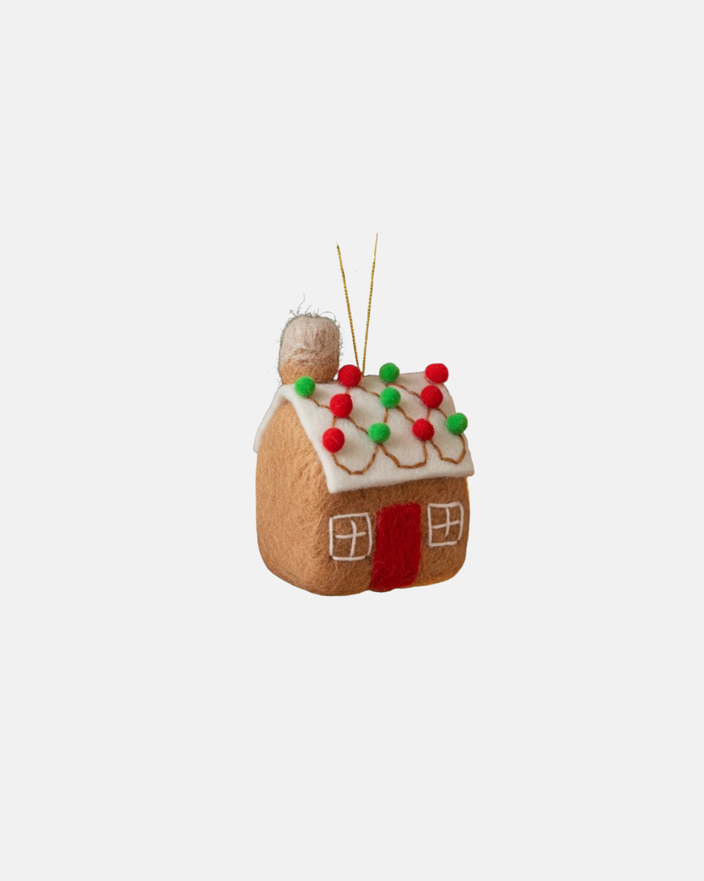 Sass & Belle Gingerbread House Felt Christmas Decoration