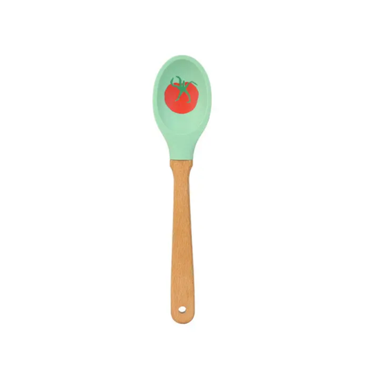 Talking Tables Silicone Kitchen Spoon in Green Tomato