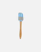 Talking Tables Silicone Kitchen Spatula in Blue and Orange Checkerboard
