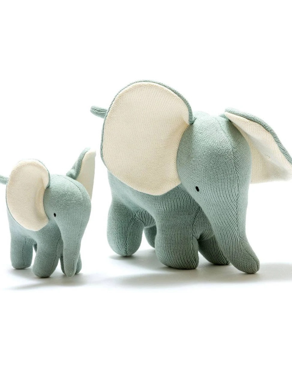 Best Years Ellis the Elephant Plush Toy Knitted Organic Cotton in Teal