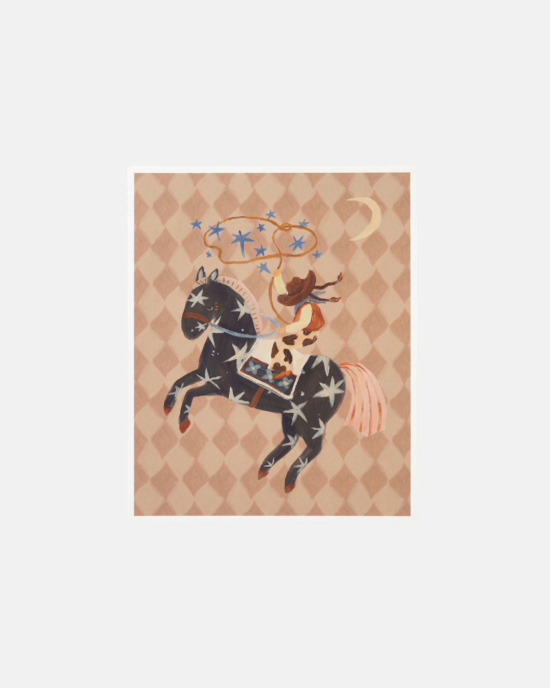Lion & The Pear Catching Stars Cowgirl Wall Print