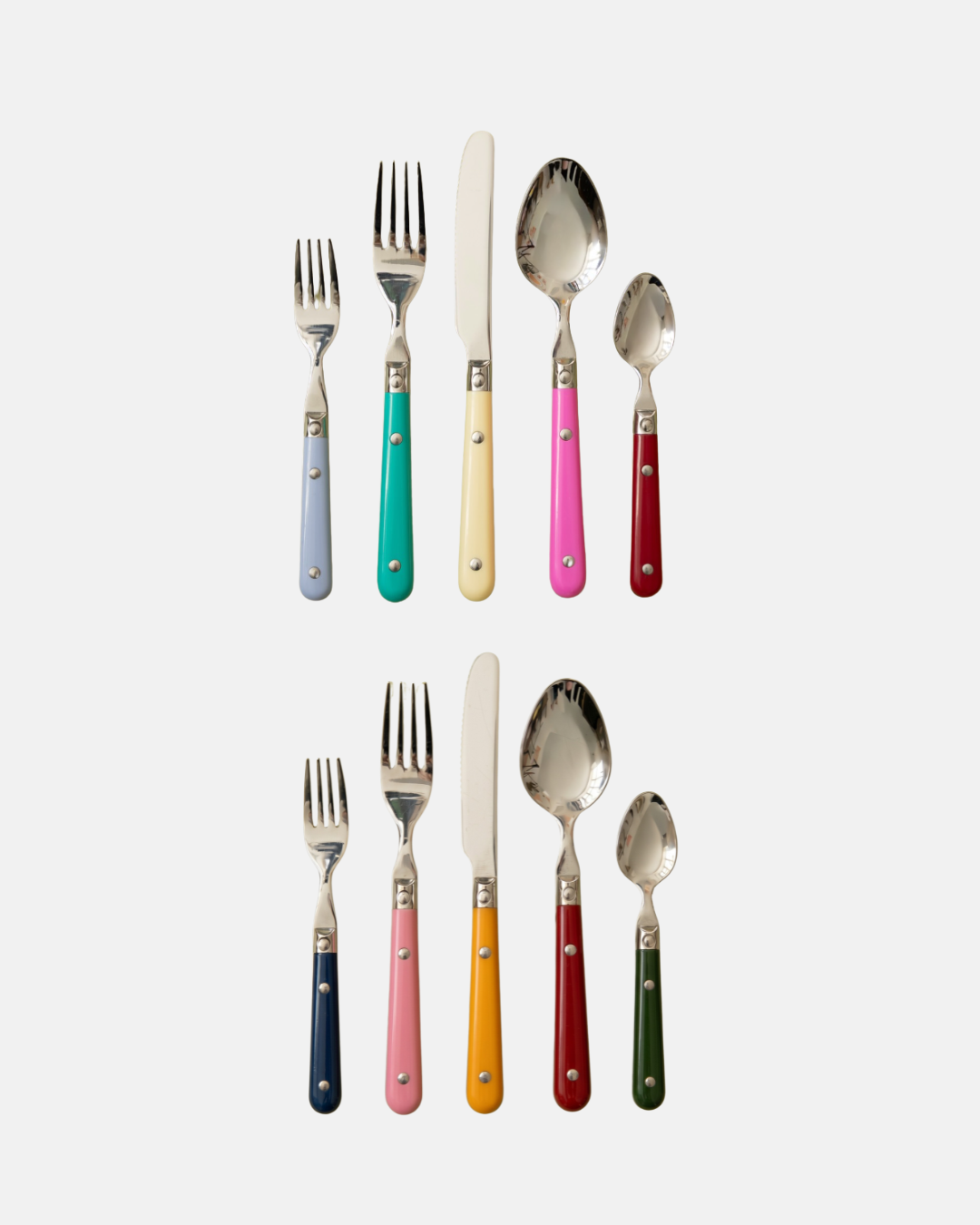 Merry and Bright Vintage Inspired Colourful Cutlery Piece