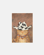 Lion & The Pear Howdy Leopard Cow Wall Print