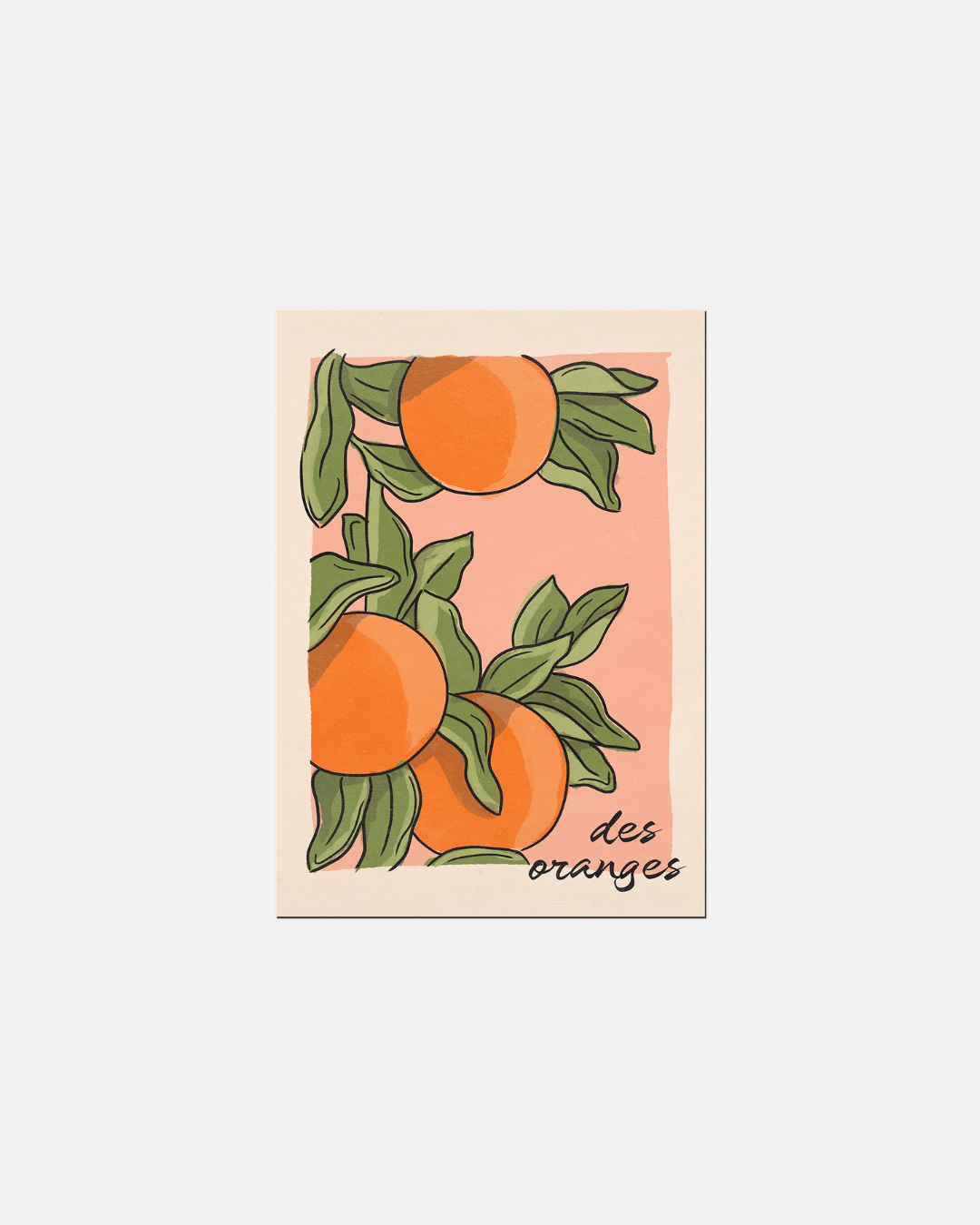 Cai and Jo 'Des Oranges' Wall Art Print