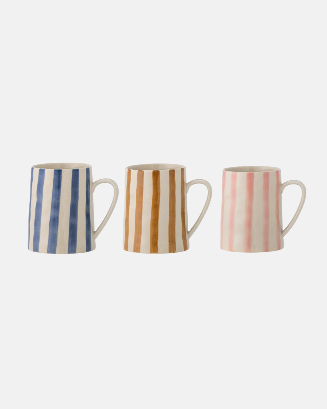 Bloomingville Begonia Striped Mug in Pink, Blue or Brown