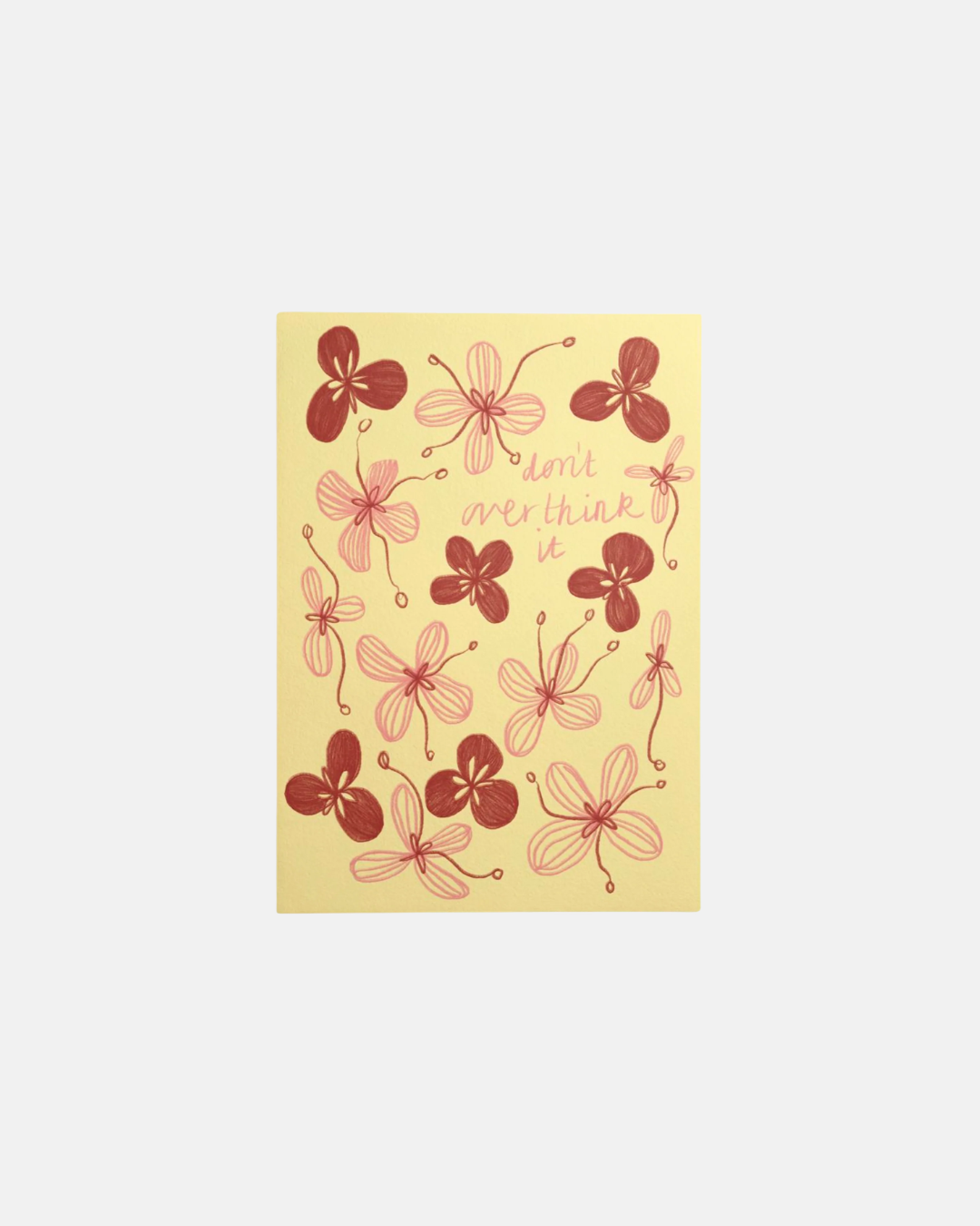 Kira Bolton Don't Overthink It Wall Print in A4 or A5