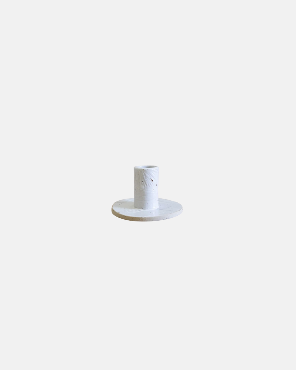 KP Studio Handmade Ceramic Candlestick Holder in Natural