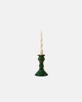 Roca Caus Traditional Candle Holder in Dark Green